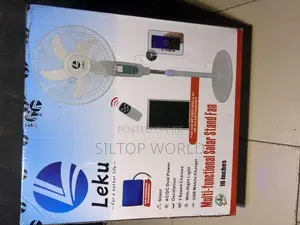 Leku 16” Solar Rechargeable Fan