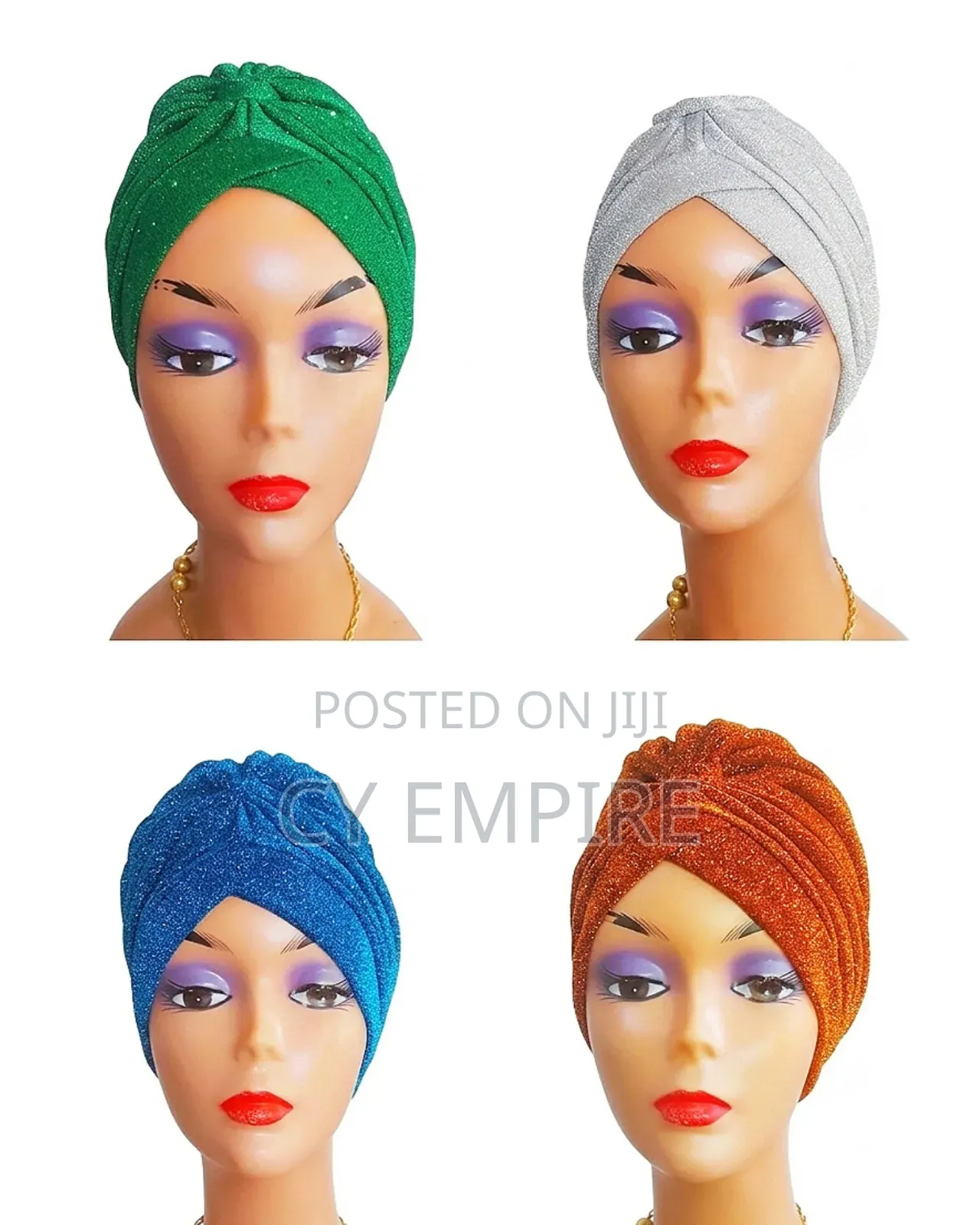 Women Casual Glitter Turban