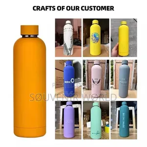 500ml/20.3oz Solid Color Water Bottle:
