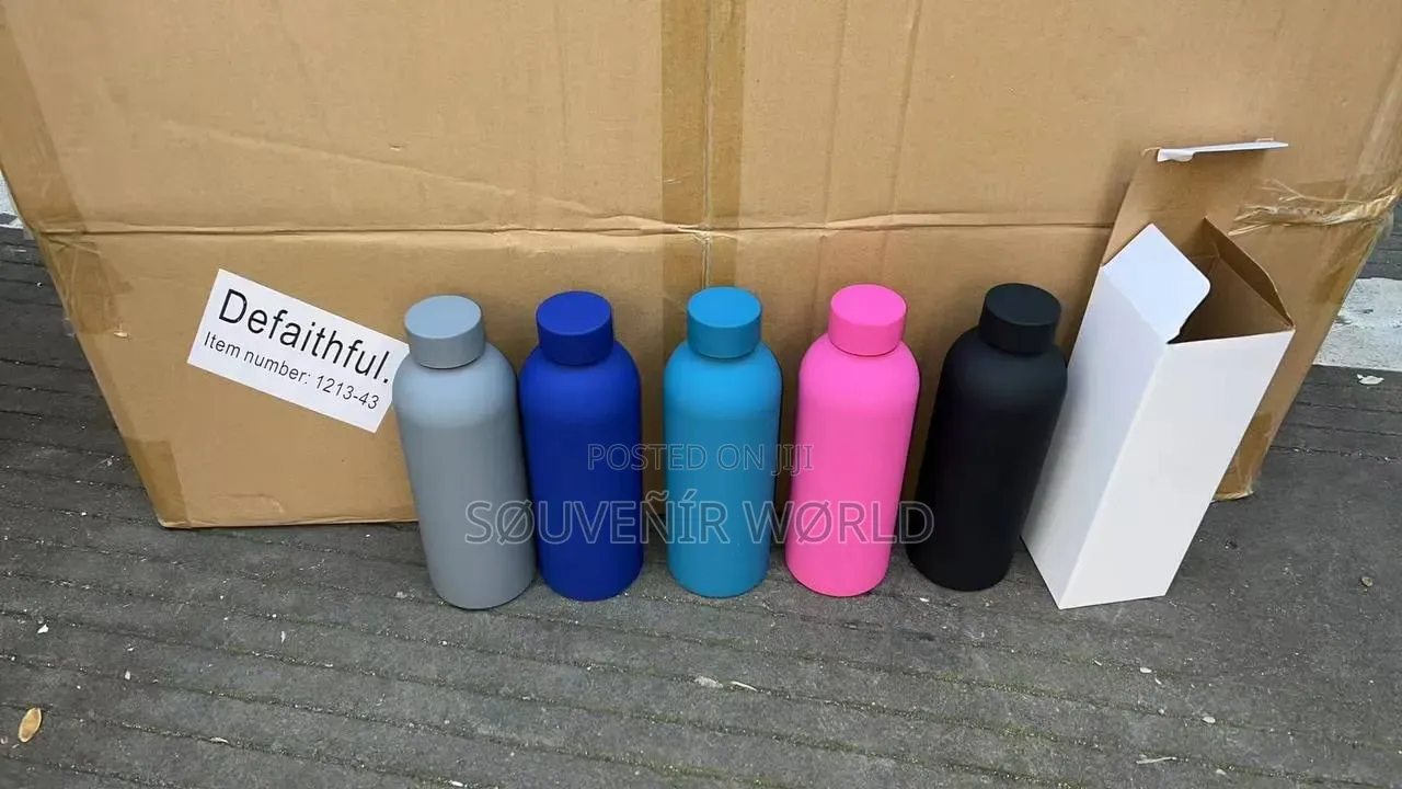 500ml/20.3oz Solid Color Water Bottle: