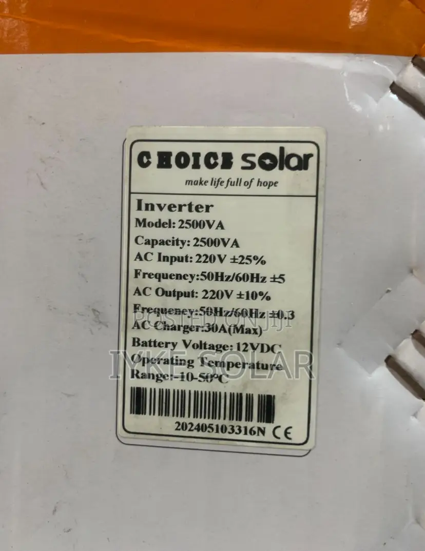 2.5kva 12v Choice Inverter