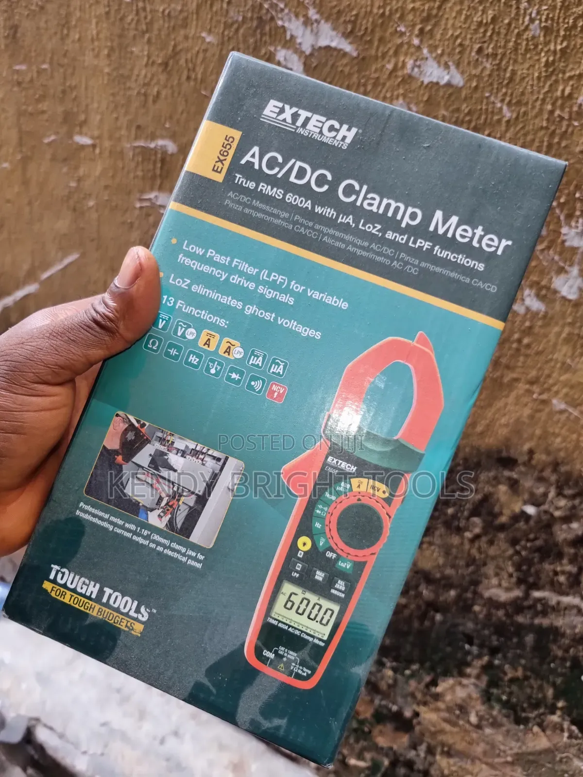 Extech Ex655 Clamp Meter Ac/Dc