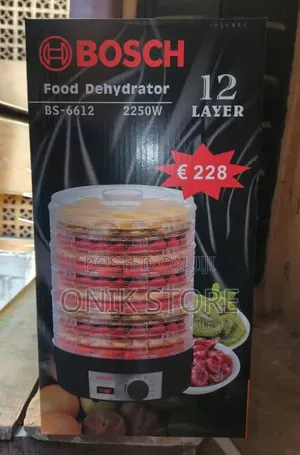 Bosch 12-Layer Food Dehydrator Bs-6612 (2250w) – Brand New