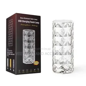 Rose Diamond Table Lamp With Remote Control(Big Size)