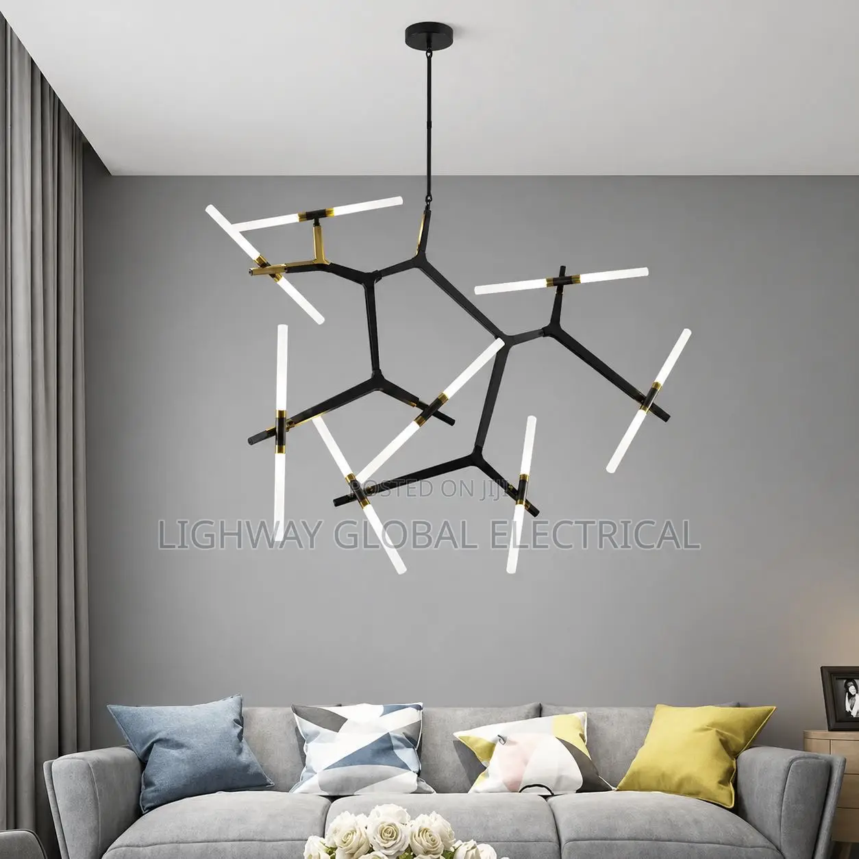 Nordic Creative Artificial Satellite Led Chandelier