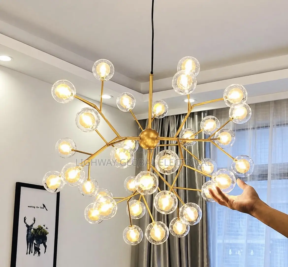 Modern Led Firefly Sputnik Stylish Chandelier Light