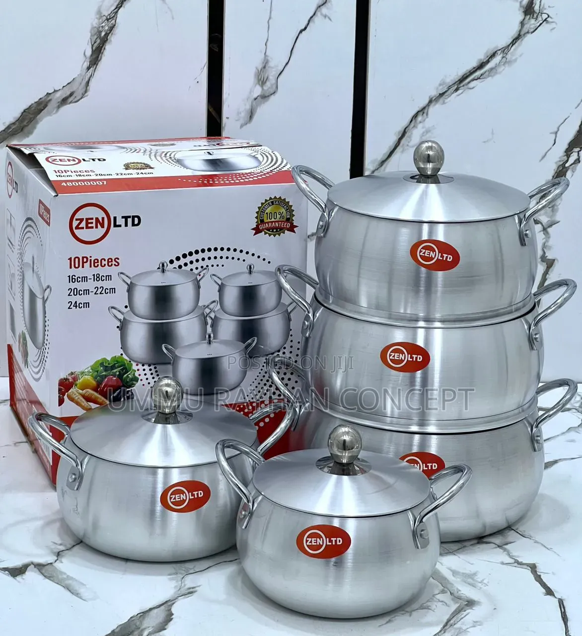 10pcs Belly Shape Aluminium Set