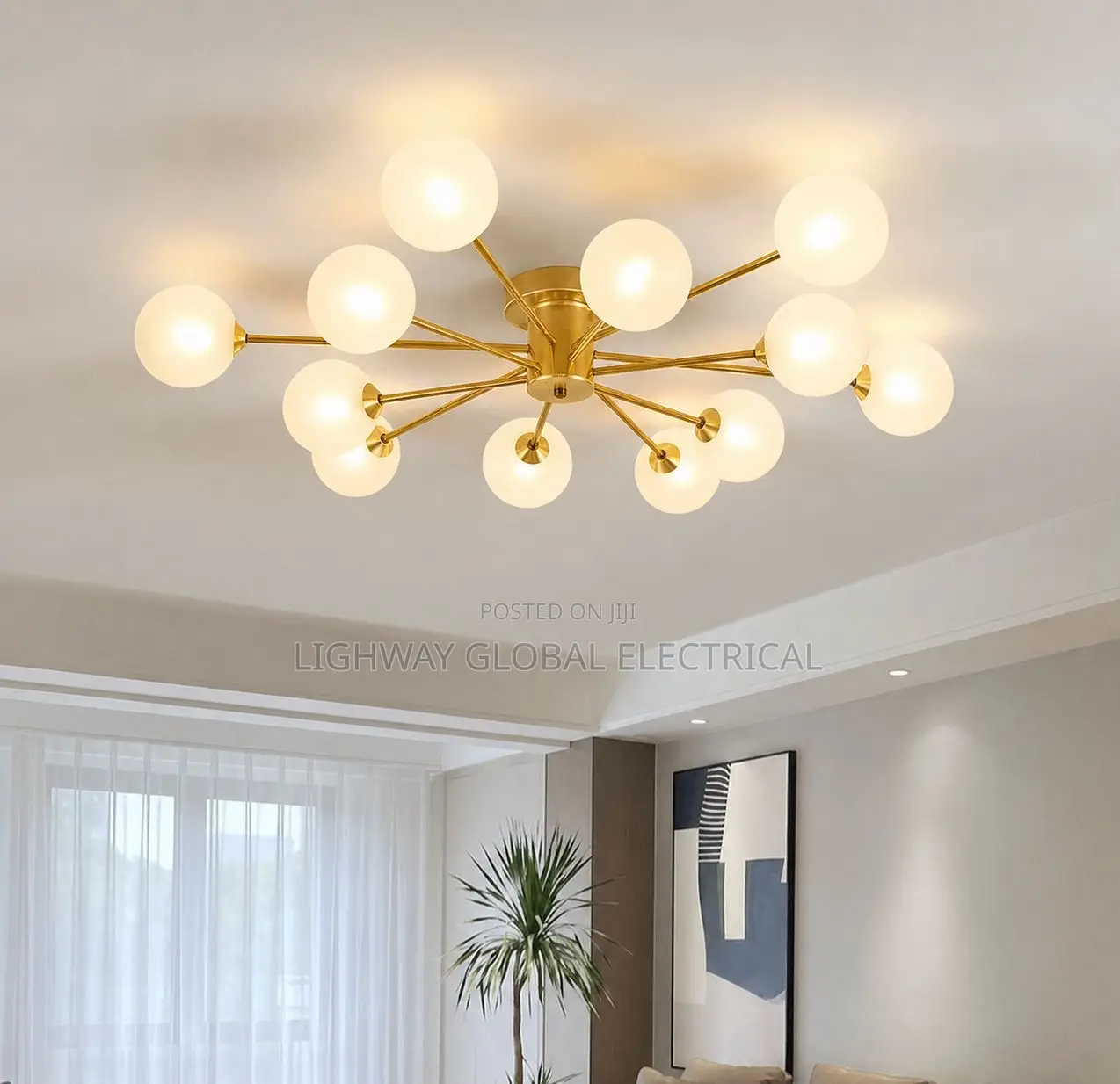 Led Nordic Flosh Chandelier Ceiling Fitting Light