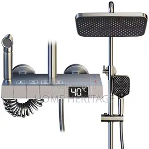 Original Brass Piano Shower With Digital Temperature Display
