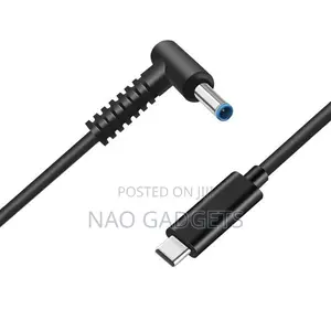 Type C to Hp Blue Mouth Pd100w (18.5v–20v) Charging Cable (Tiny Mouth)