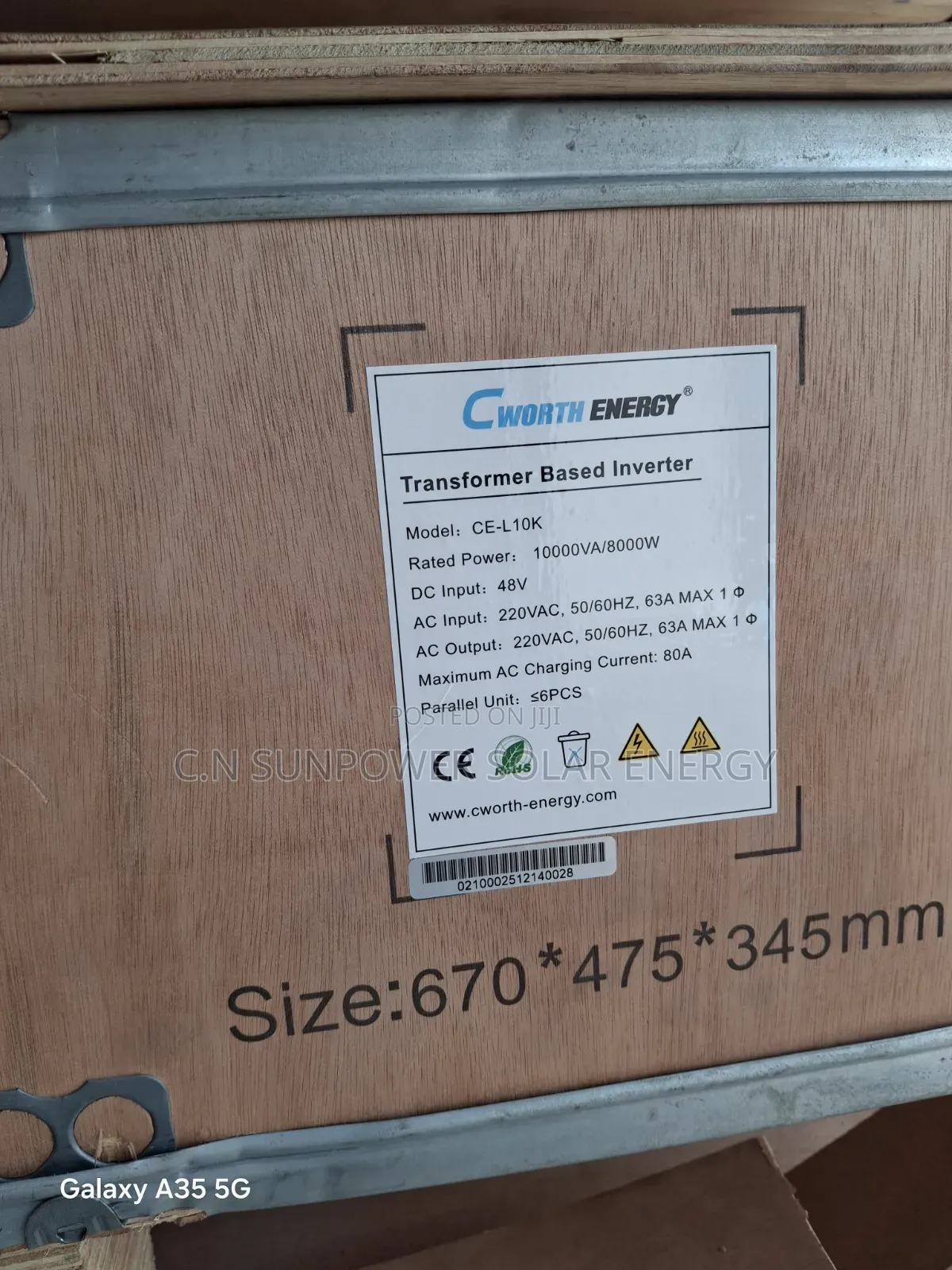 10kva/48v Cworth Transformer Based Solar Inverter