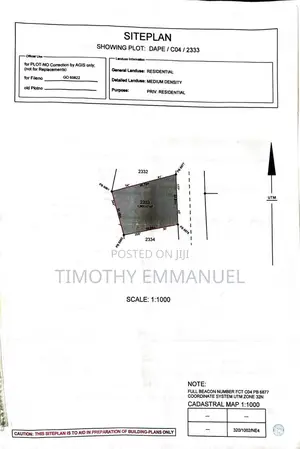 1,361 Square Meters R of O Buildable Plot With Fence