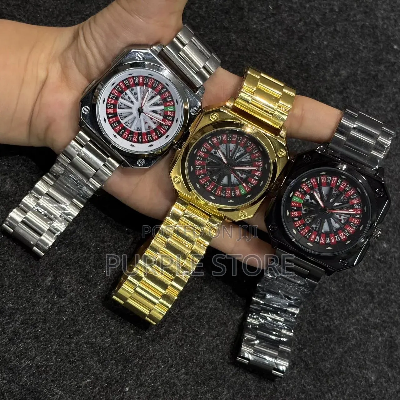 Rotating Dial Chain Watches