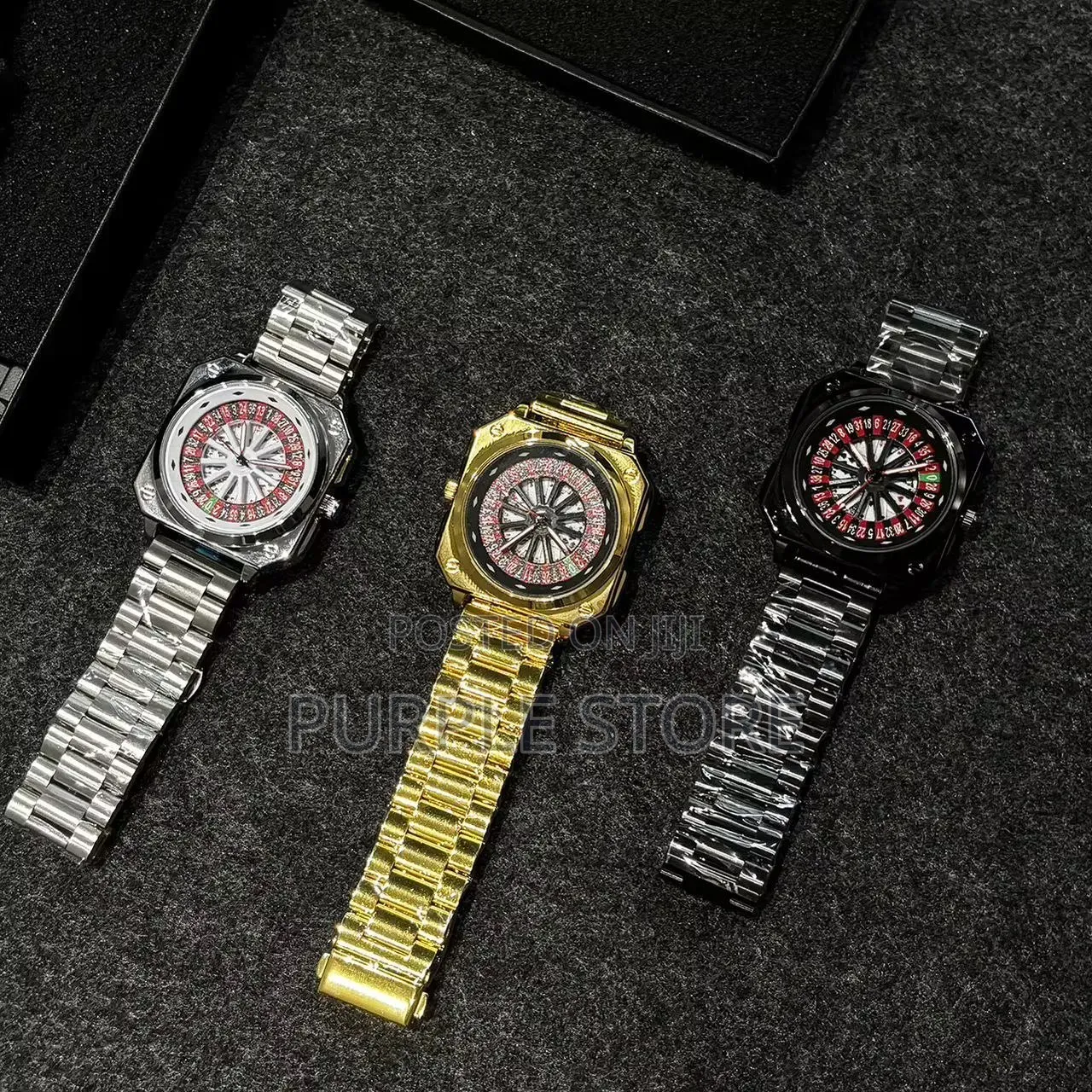Rotating Dial Chain Watches