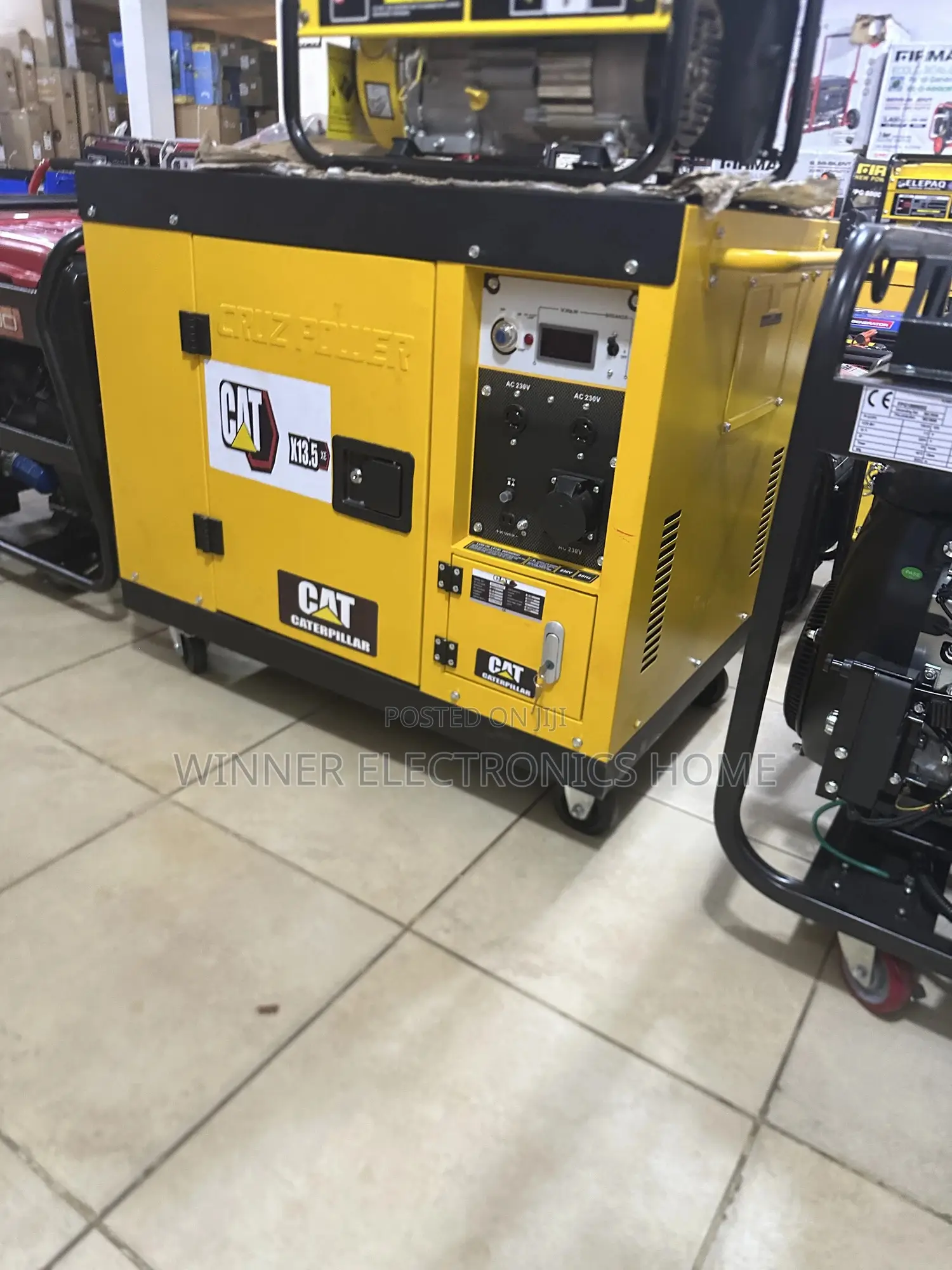 Cat 13kva Diesel Engine Generator Copper Coil Noiseless Engine