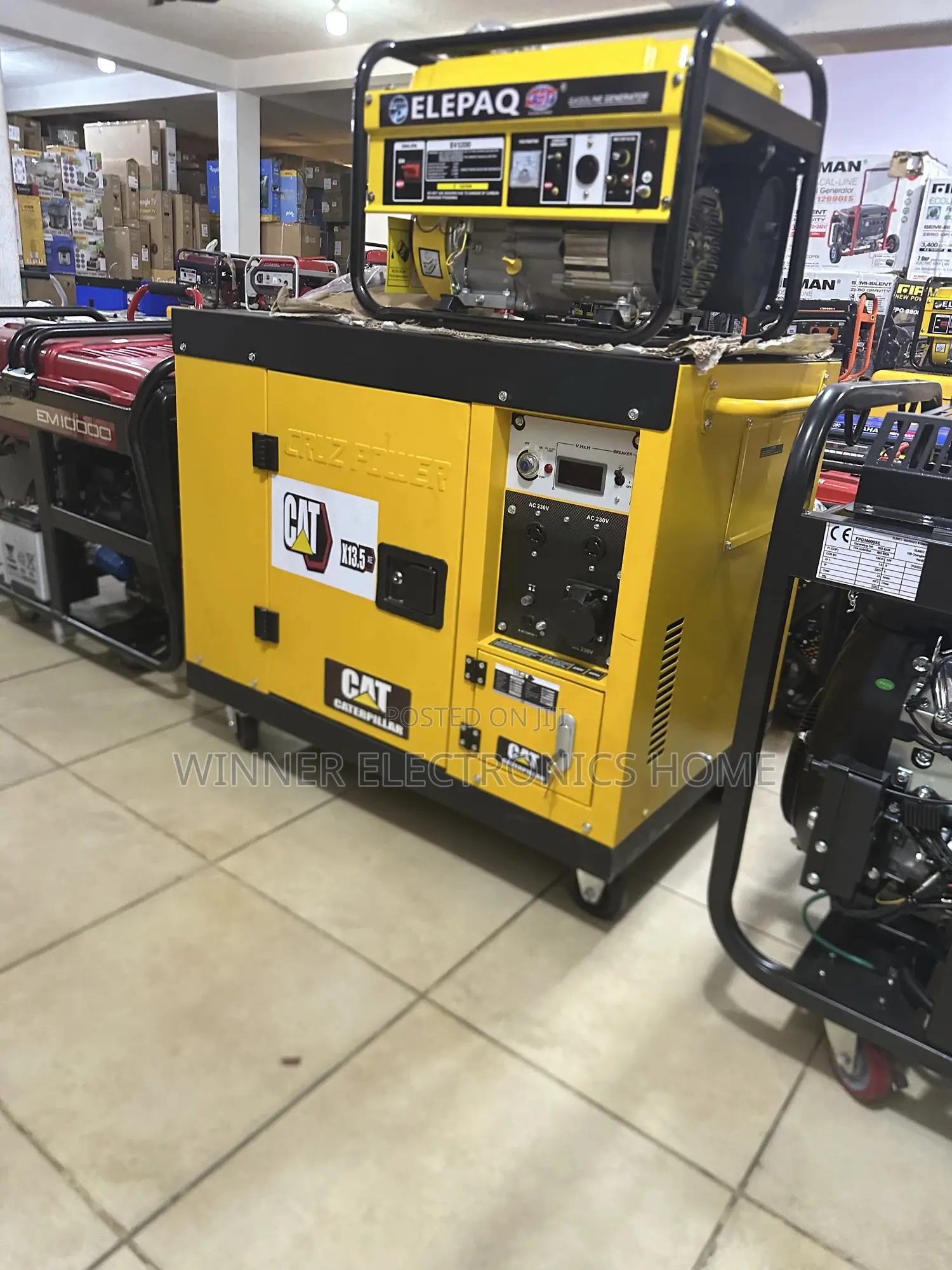 Cat 13kva Diesel Engine Generator Copper Coil Noiseless Engine