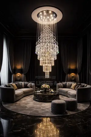 Luxury Rain Drop Crystal Chandelier