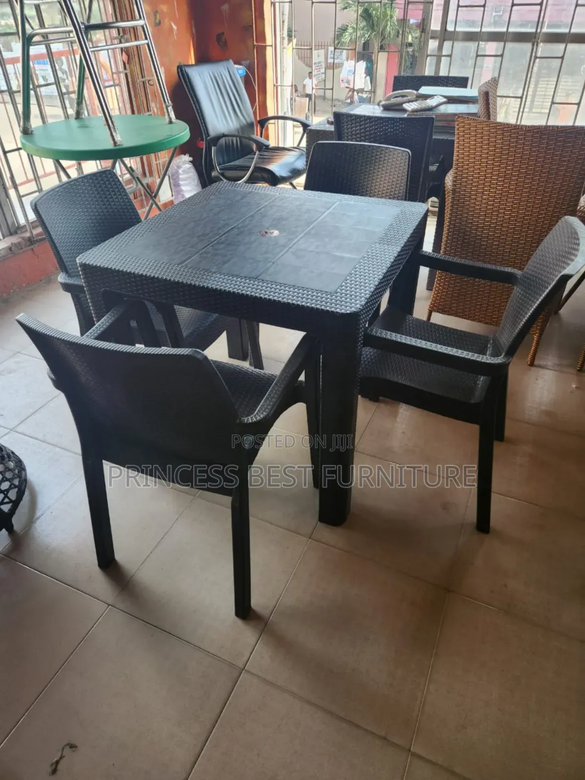 Four Chairs and a Table for Restaurant Use