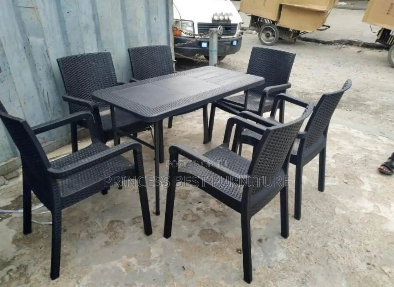 With Arm Table and Chairs