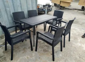 With Arm Table and Chairs