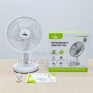Rechargeable Desktop Fan