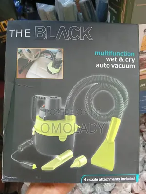 The Black Multifunction Car Vacuum Cleaner