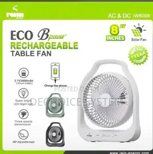 Rechargeable Tablw Fan