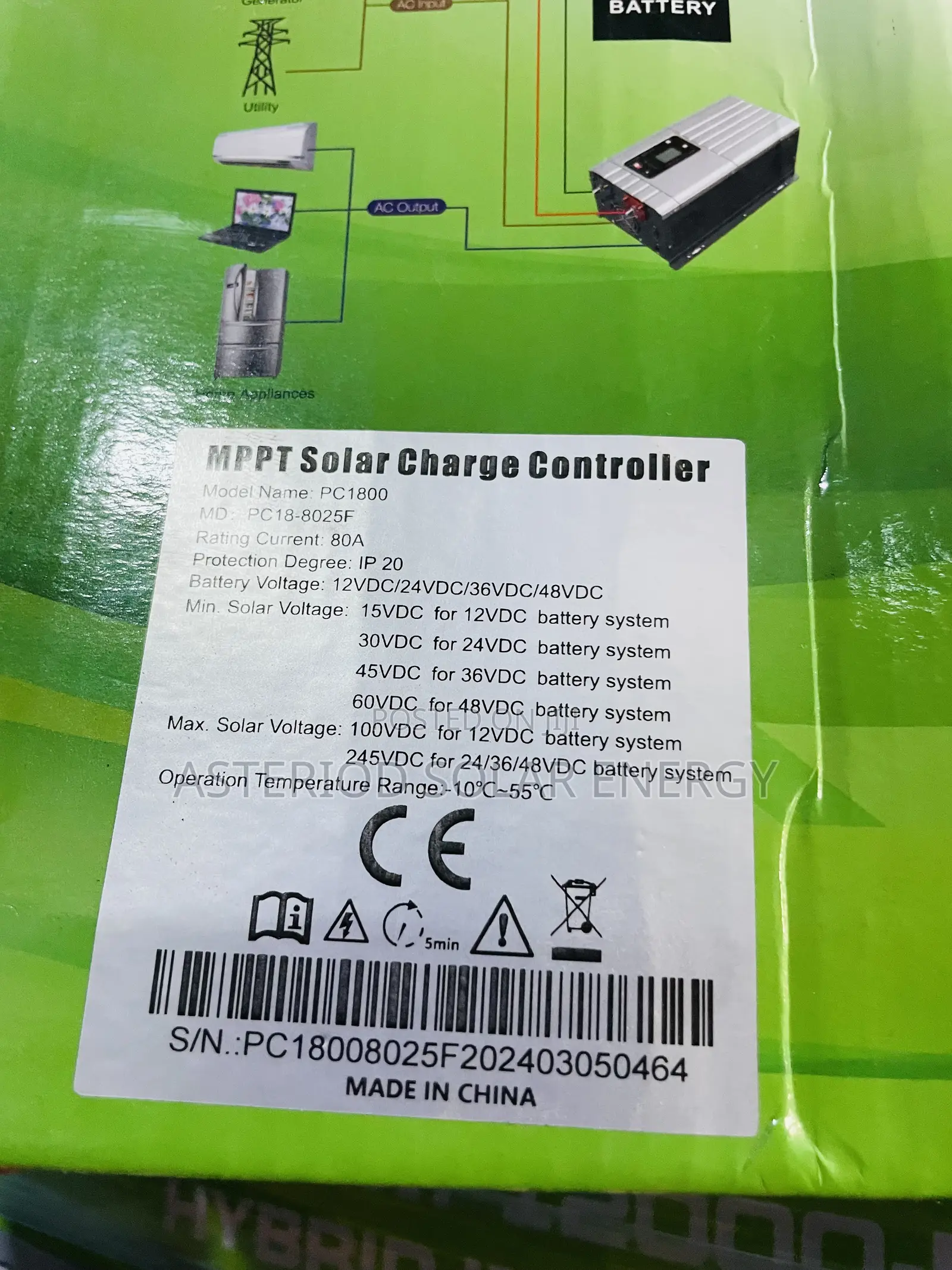 80amps 245v Must Solar Charge Controller