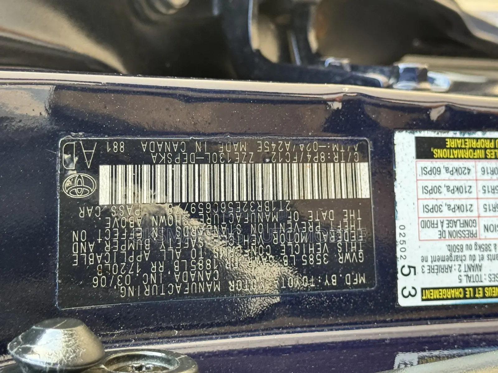 Toyota Corolla S 2006 Blue