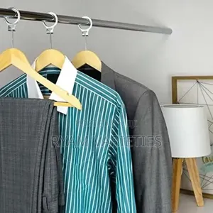 Anti Theft Security Ring Wooden Clothes Hanger