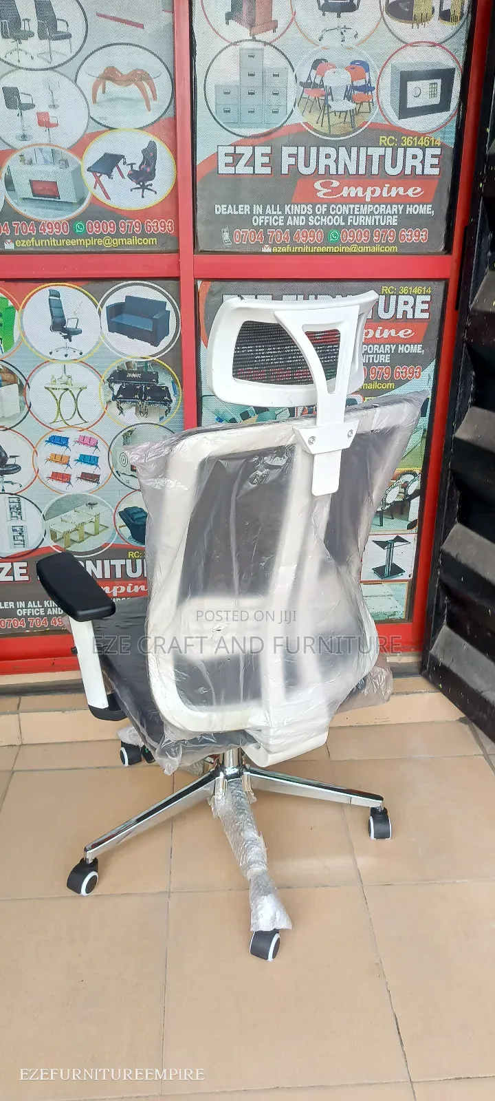 White Backrest Butterfly Chair