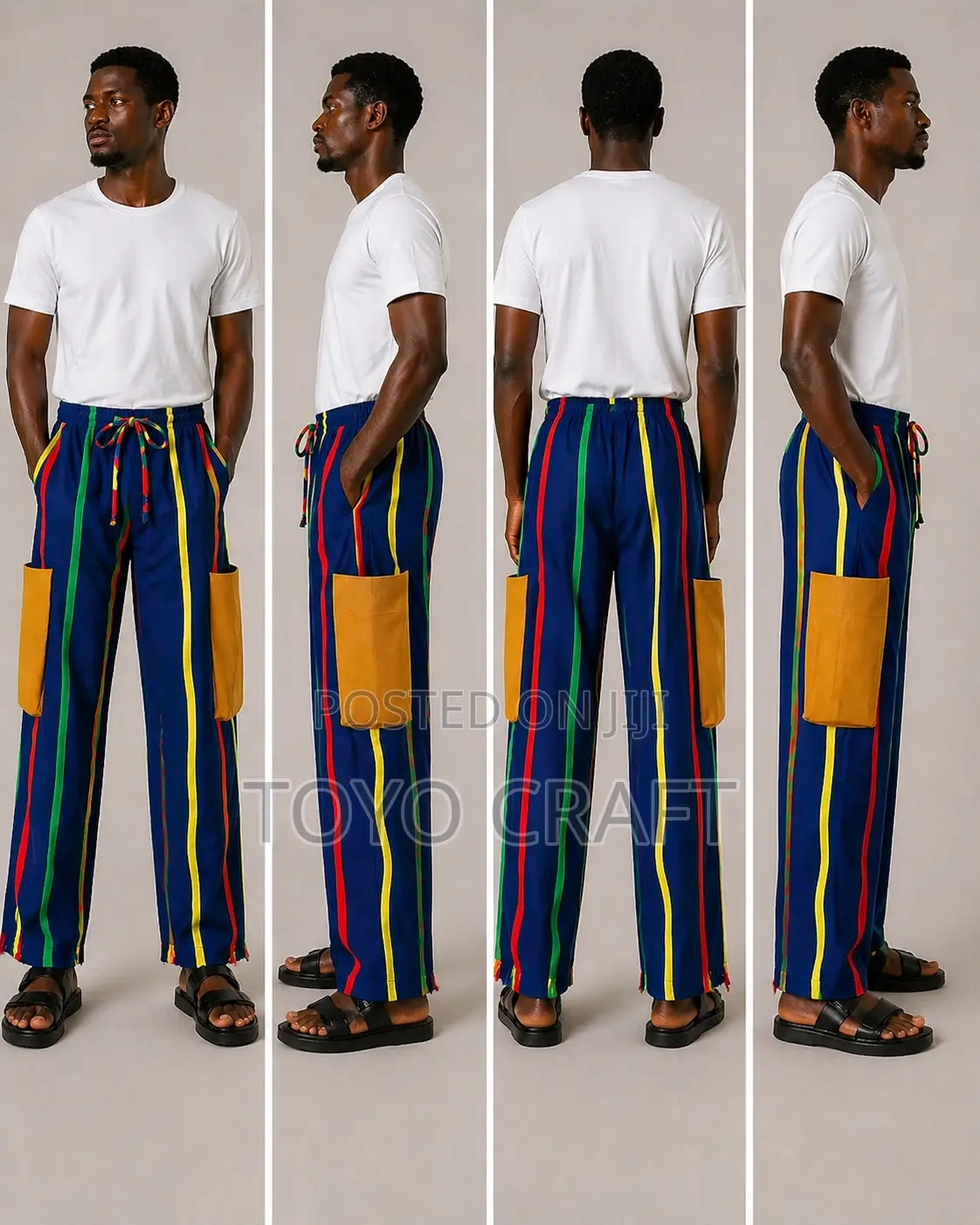 Exclusive Ankara Cargo Pant
