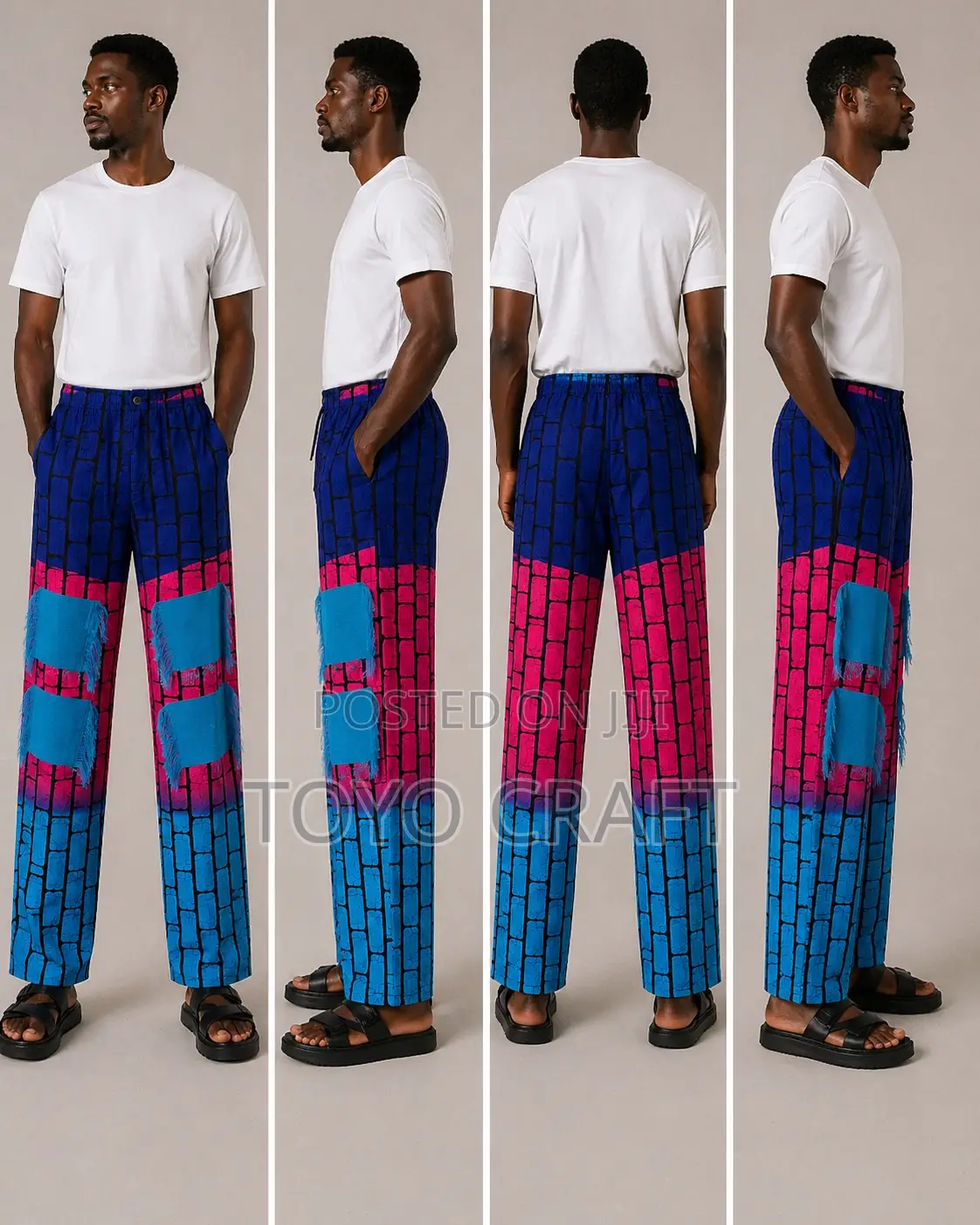 Exclusive Ankara Cargo Pant