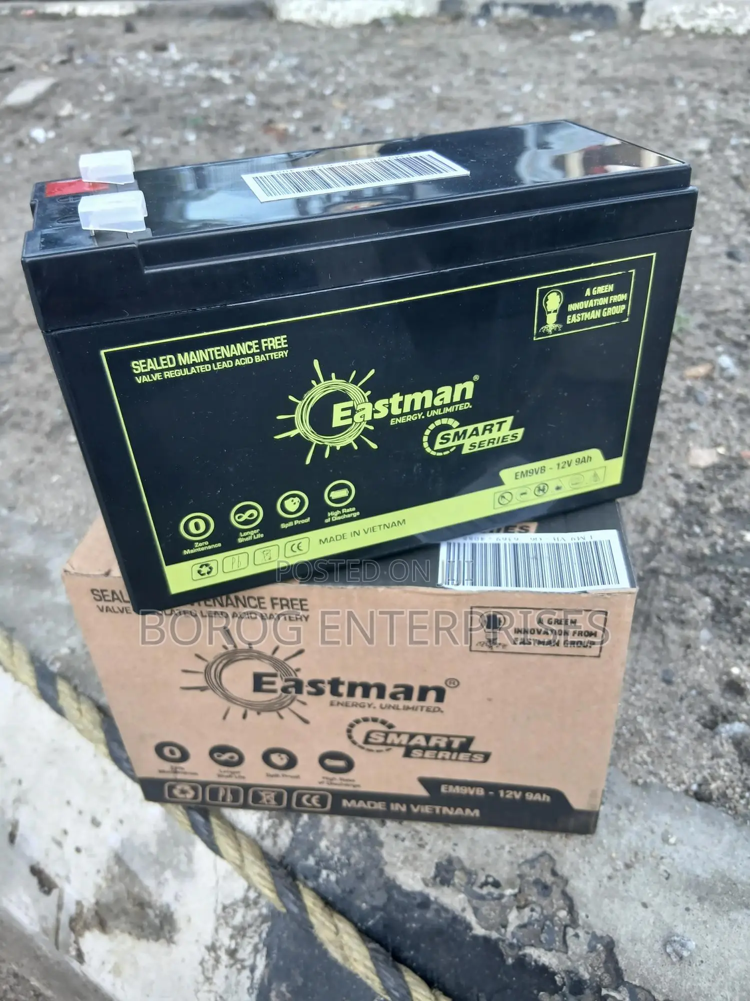 Eastman Smart Series Em9vb 12v 9ah Battery
