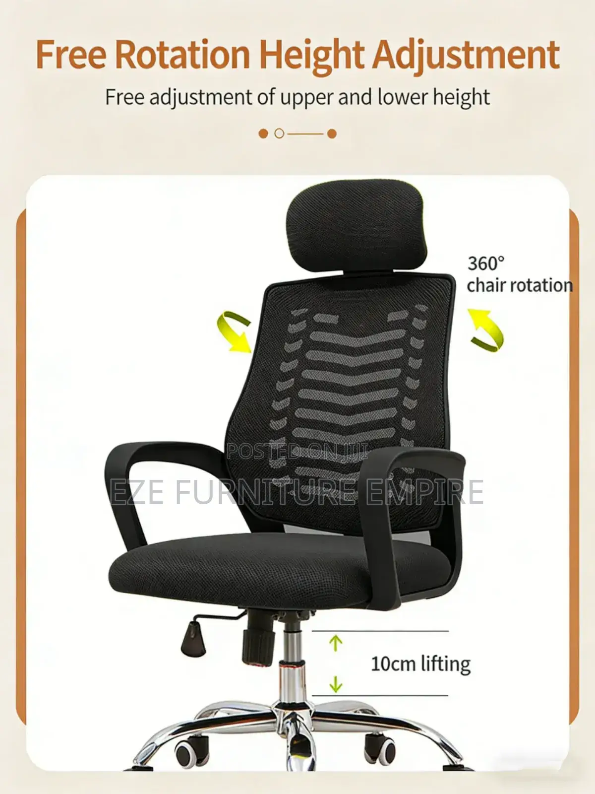 Ergonomic Victory Headrest Office Chair