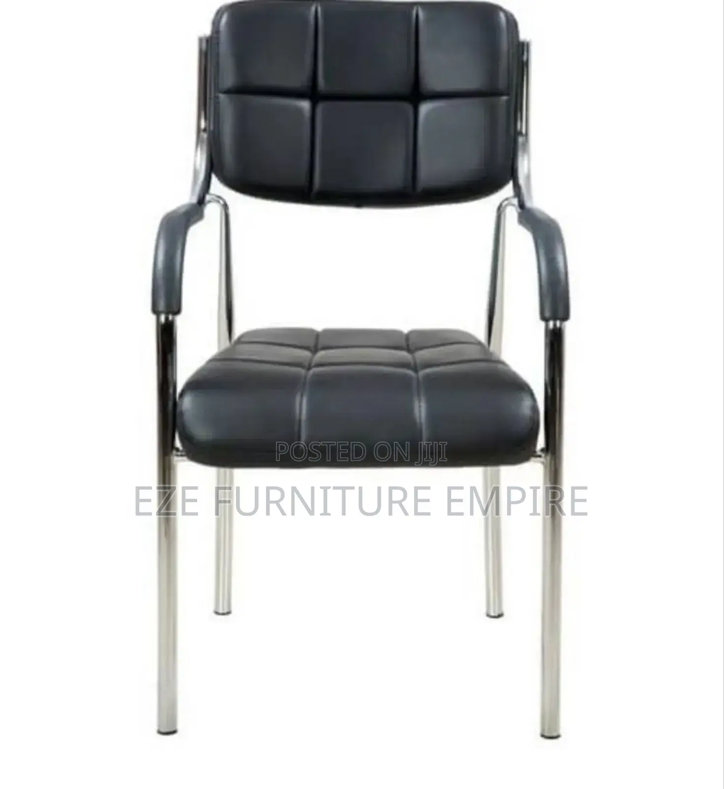Strong Visitors Block Leather Chair