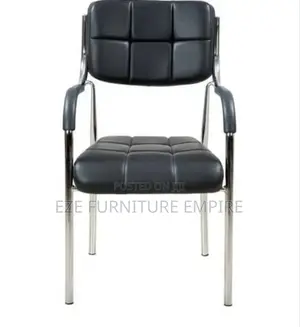 Strong Visitors Block Leather Chair