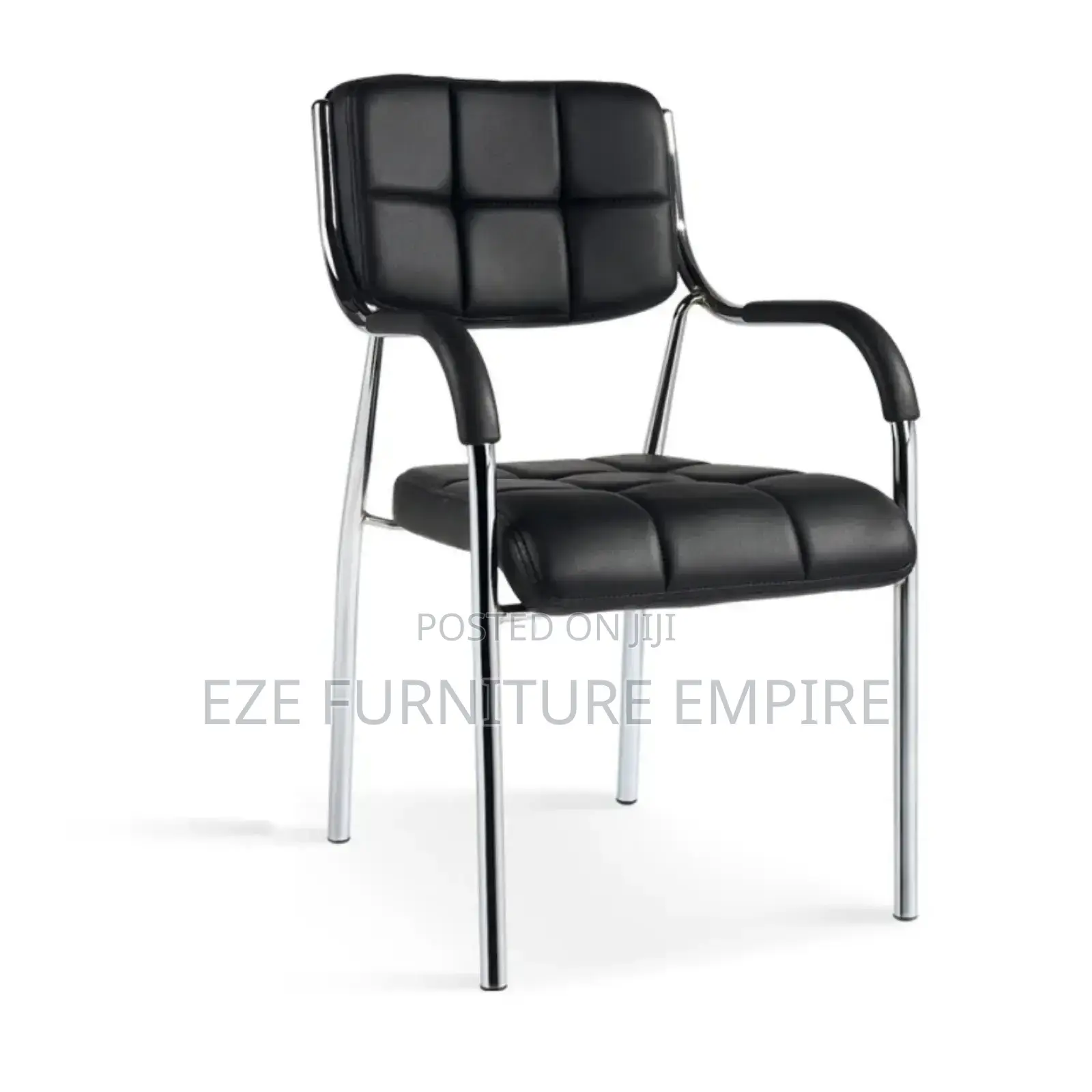 Strong Visitors Block Leather Chair