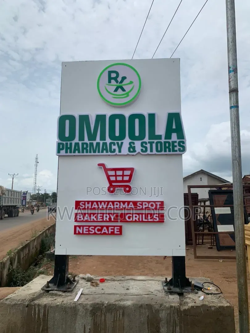 Plastic Signage Installation