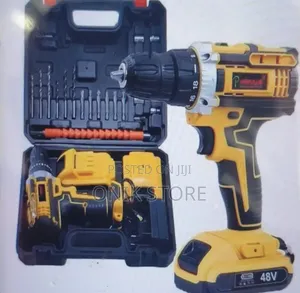 Professional 48v Cordless Electric Drill Kit - Complete Set