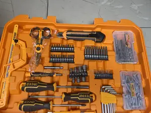 166pcs 66n.M Ingco Impart Drill With Tools Chest Set