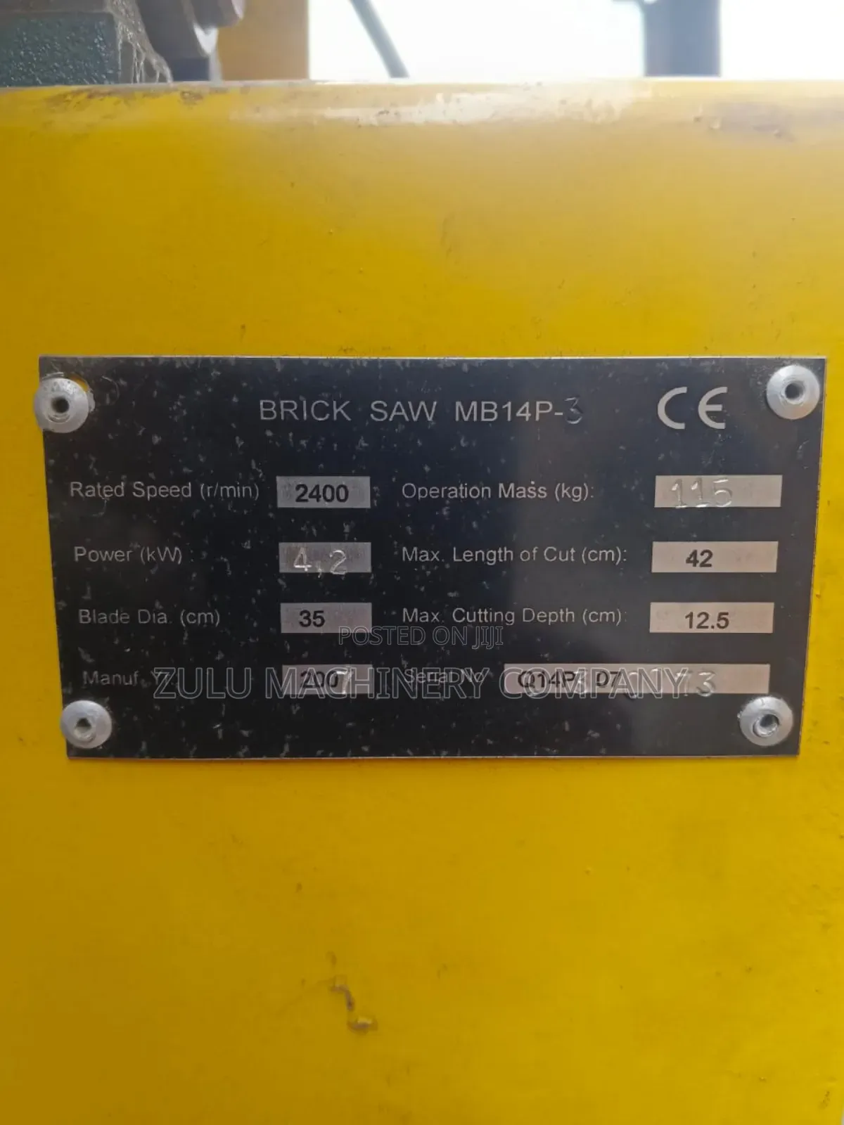 Brick Saw Machine
