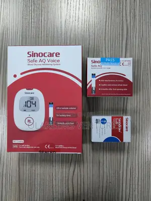 Sinocare Safe Aq Voice Glucometer Kit (Voice Reminder Light Warning)