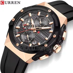 Curren Rubber Chronograph 3pin