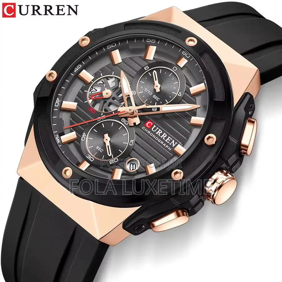 Curren Rubber Chronograph 3pin