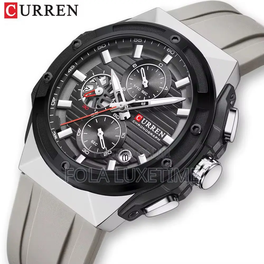 Curren Rubber Chronograph 3pin