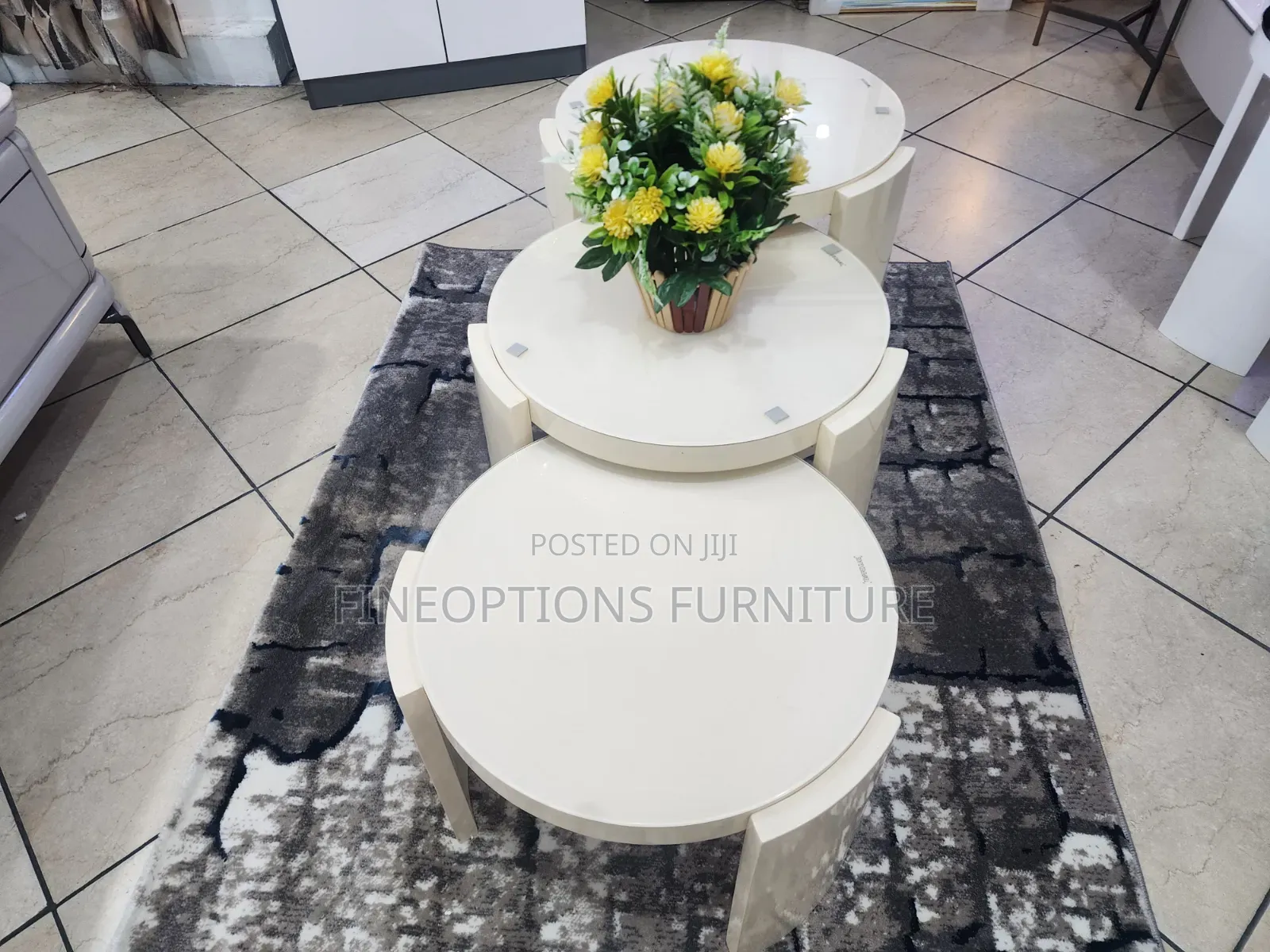 Ivory Cascade Stool