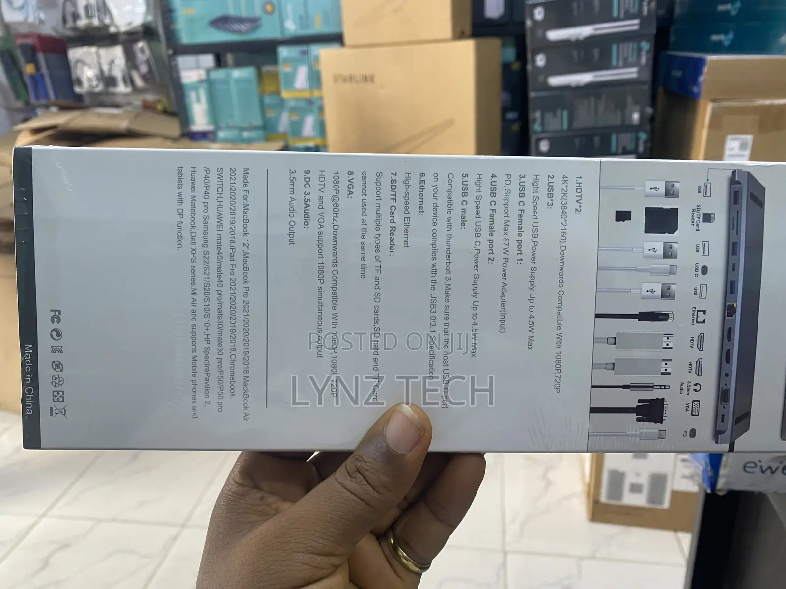 12 in 1 Usb Type-C Multifunction Adapter Hub