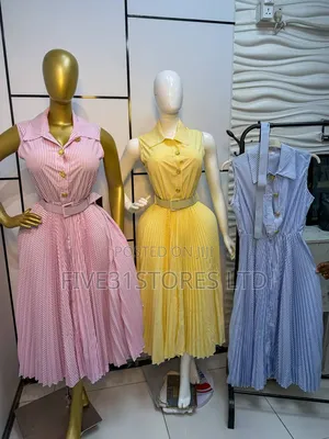 Valentina Sleeveless Stripe Gown