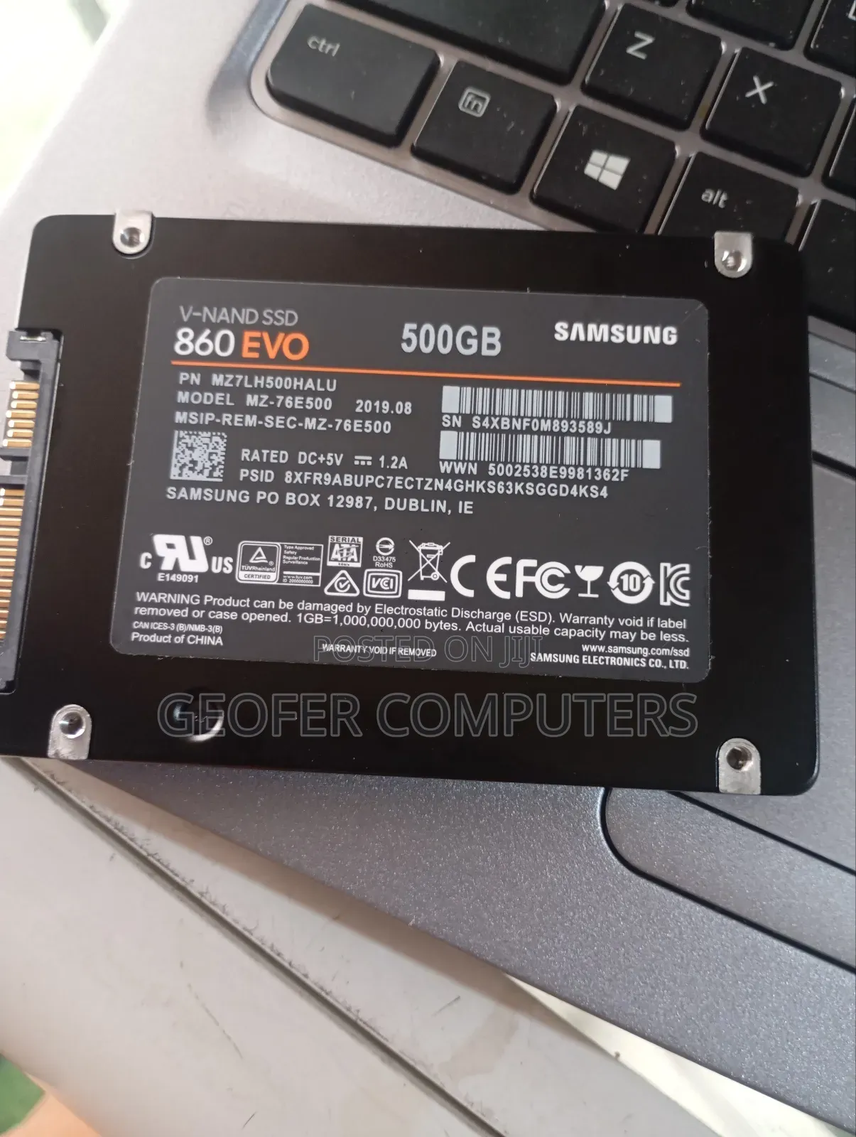 500 Evo Samsung SSD